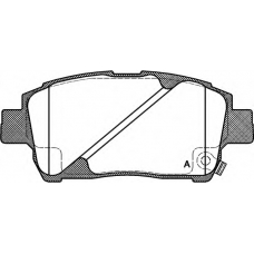 BPA0740.02 OPEN PARTS Комплект тормозных колодок, дисковый тормоз