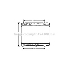TOA2357 AVA Радиатор, охлаждение двигателя