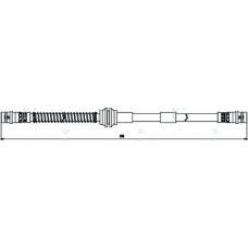 HOS3815 APEC Тормозной шланг