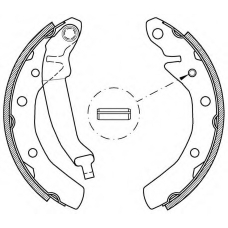 BSA2032.00 OPEN PARTS Комплект тормозных колодок