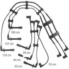 ZE744 BERU Комплект проводов зажигания