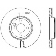 BDR2530.20 OPEN PARTS Тормозной диск