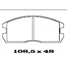 BL1239A1 FTE Комплект тормозных колодок, дисковый тормоз