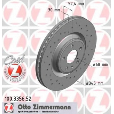 100.3356.52 ZIMMERMANN Тормозной диск