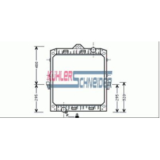 4001101 KUHLER SCHNEIDER Радиатор, охлаждение двигател