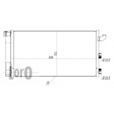 016-016-0001 LORO Конденсатор, кондиционер