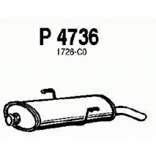 P4736 FENNO Глушитель выхлопных газов конечный