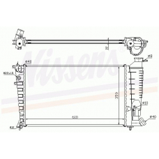 61379 NISSENS Радиатор, охлаждение двигателя