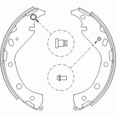 Z4207.00 WOKING Комплект тормозных колодок