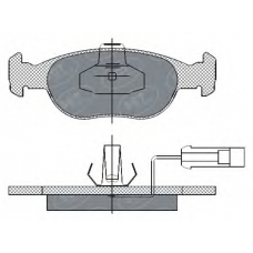 SP 291 PR SCT Комплект тормозных колодок, дисковый тормоз