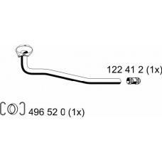 122443 ERNST Труба выхлопного газа