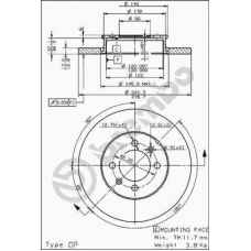 08.4748.10 BREMBO Тормозной диск