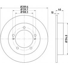 8DD 355 117-941 HELLA Тормозной диск