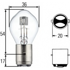 8GD 008 898-061 HELLA Лампа накаливания; лампа накаливания, основная фар