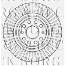 BBD4551 BORG & BECK Тормозной диск
