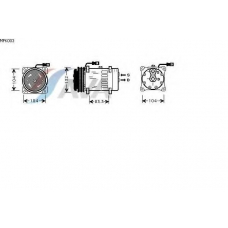 MFK003 AVA Компрессор, кондиционер