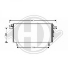 8601608 DIEDERICHS Конденсатор, кондиционер