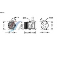 AUK168 AVA Компрессор, кондиционер