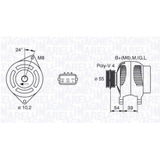 063377440010 MAGNETI MARELLI Генератор