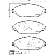 MDB3173 MINTEX Комплект тормозных колодок, дисковый тормоз