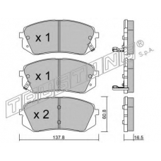 799.0 TRUSTING Комплект тормозных колодок, дисковый тормоз