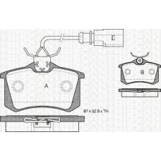 8110 29035 TRIDON Brake pads - rear