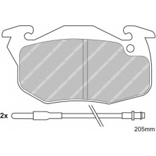 FDB393D FERODO Комплект тормозных колодок, дисковый тормоз