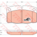 GDB199 TRW Комплект тормозных колодок, дисковый тормоз