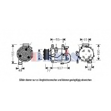 851835N AKS DASIS Компрессор, кондиционер