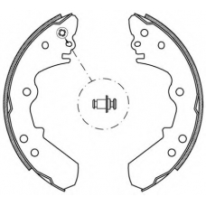 BSA2139.00 OPEN PARTS Комплект тормозных колодок