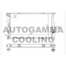 104626 AUTOGAMMA Радиатор, охлаждение двигателя