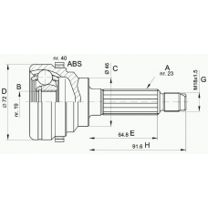 CVJ5274.10 OPEN PARTS Шарнирный комплект, приводной вал