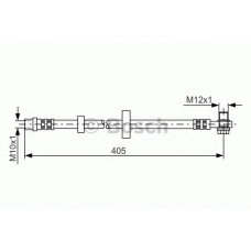 1 987 481 143 BOSCH Тормозной шланг