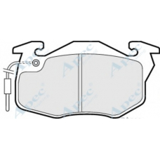 PAD471 APEC Комплект тормозных колодок, дисковый тормоз