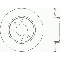 BDA1671.10 OPEN PARTS Тормозной диск