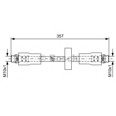 1 987 481 591 BOSCH Тормозной шланг