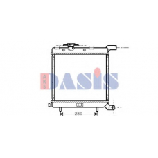 520023N AKS DASIS Радиатор, охлаждение двигателя