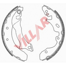 629.0694 VILLAR Комплект тормозных колодок