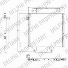 TSP0225643 DELPHI Конденсатор, кондиционер