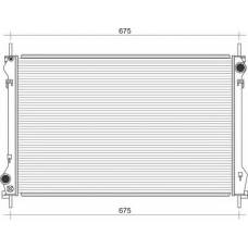 350213109500 MAGNETI MARELLI Радиатор, охлаждение двигателя
