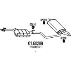 01.60289 MTS Глушитель выхлопных газов конечный