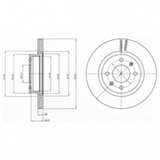 BG4295 DELPHI Тормозной диск