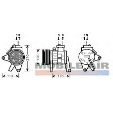 0700K063 VAN WEZEL Компрессор, кондиционер