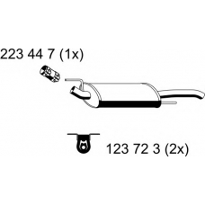 142144 ERNST Глушитель выхлопных газов конечный