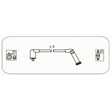 JP321 JANMOR Комплект проводов зажигания
