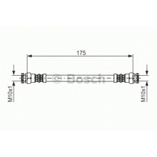 1 987 476 012 BOSCH Тормозной шланг