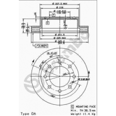 09.9022.10 BREMBO Тормозной диск