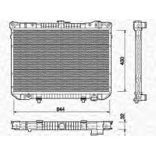 350213752000 MAGNETI MARELLI Радиатор, охлаждение двигателя