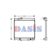 210044N AKS DASIS Радиатор, охлаждение двигателя