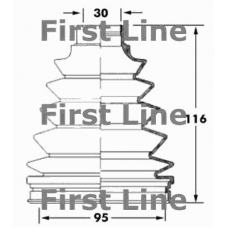 FCB6051 FIRST LINE Пыльник, приводной вал